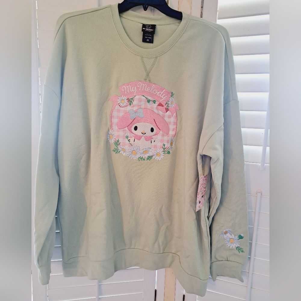 Sanrio Hello Kitty and Friends My Melody Floral Crewneck Size 2X